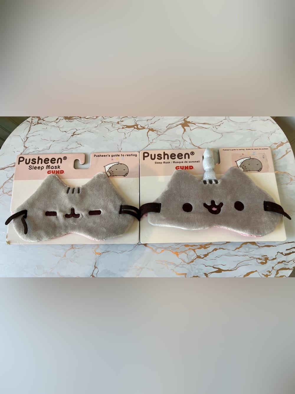 GUND PUSHEEN SLEEP MASK | SET OF 2 | CAT & UNICORN | NEW